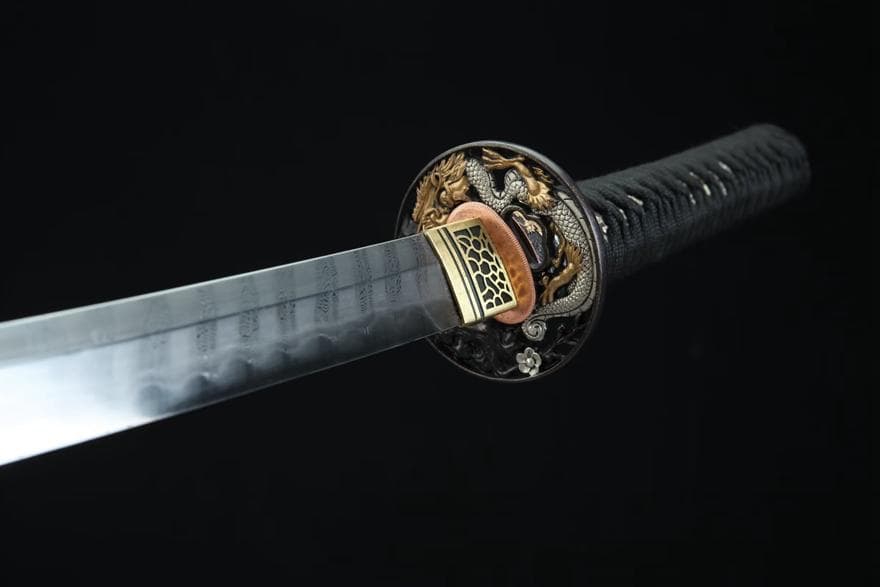 猛虎下山銅鞘金 日本刀 模造刀 居合刀 武士道 武蔵 鑑賞用 手鍛造打