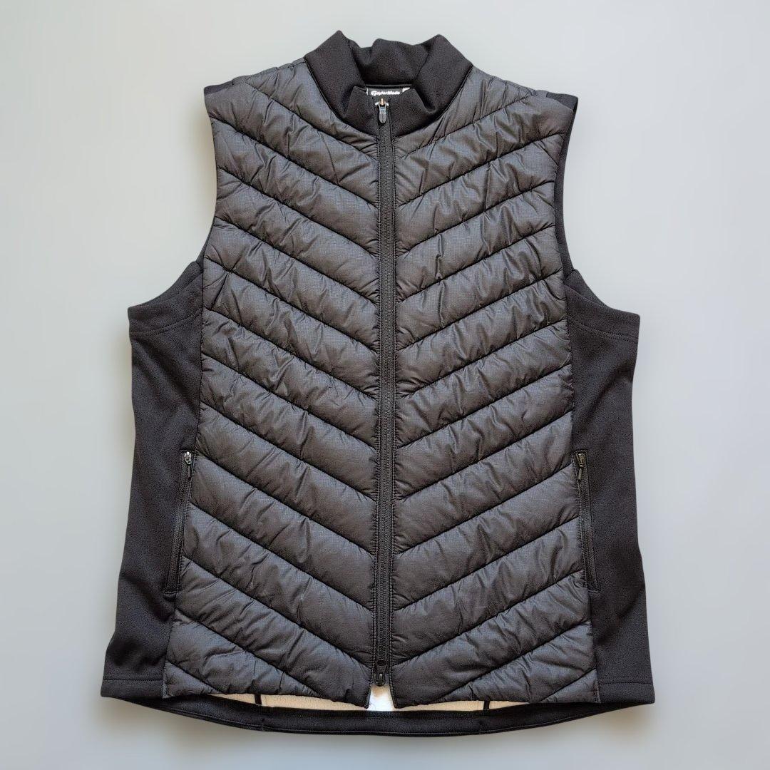 【極美品】テーラーメイドゴルフ　中綿フルジップダウンベスト　O 黒