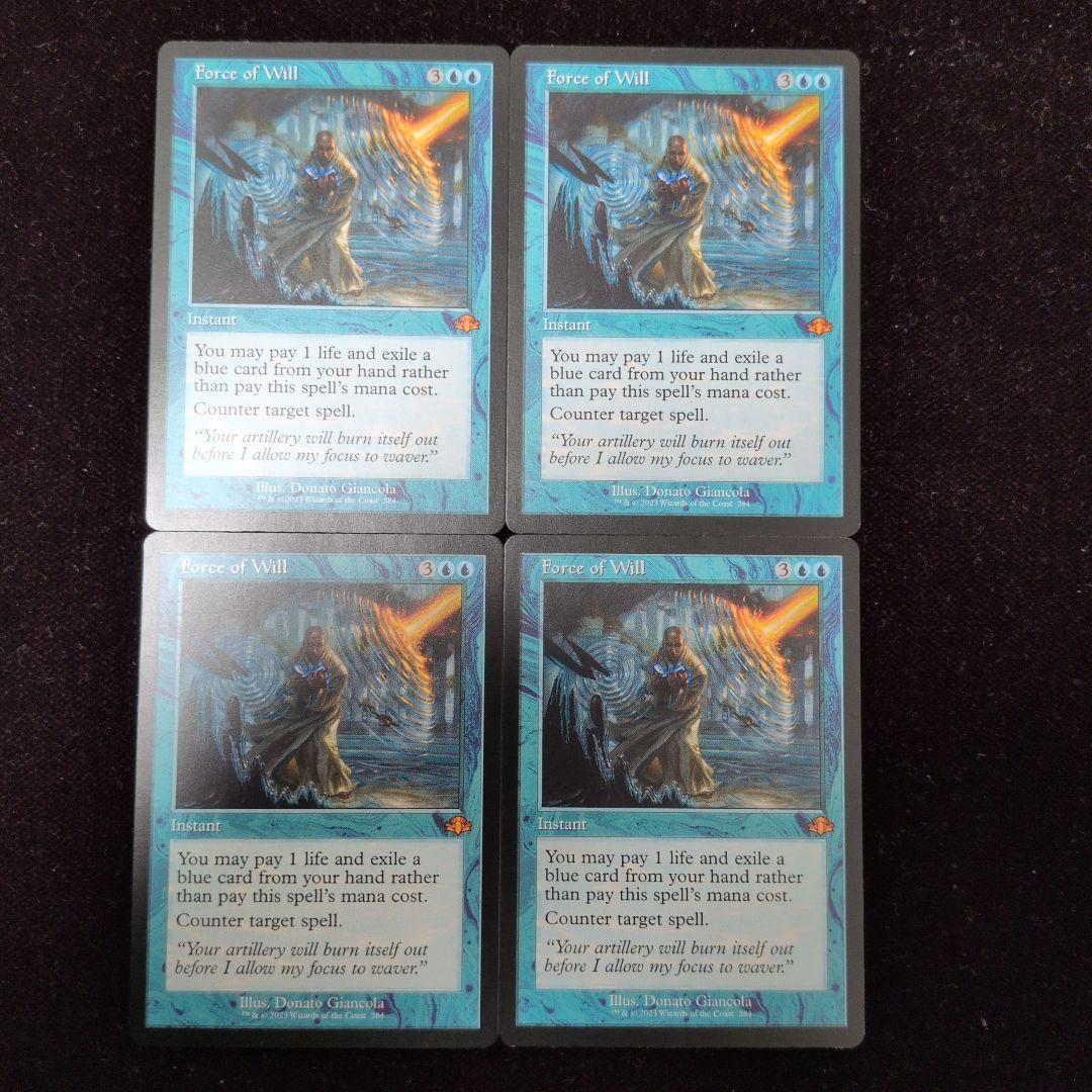r*o様 MTG　意志の力　Force of Will　英語版　4枚セット