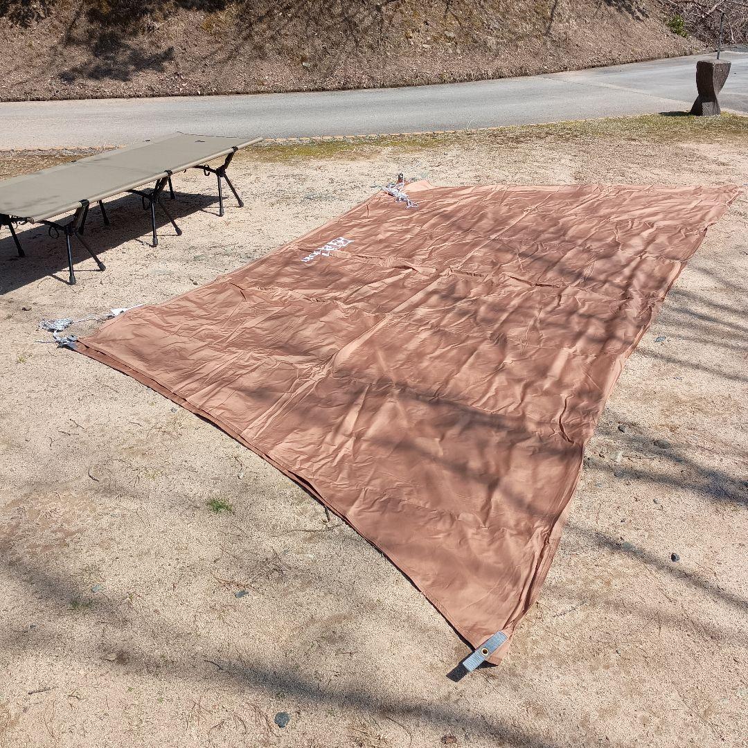 タープ　ポリコットン　4.2×4.7 　使用一回のみ！キレイです