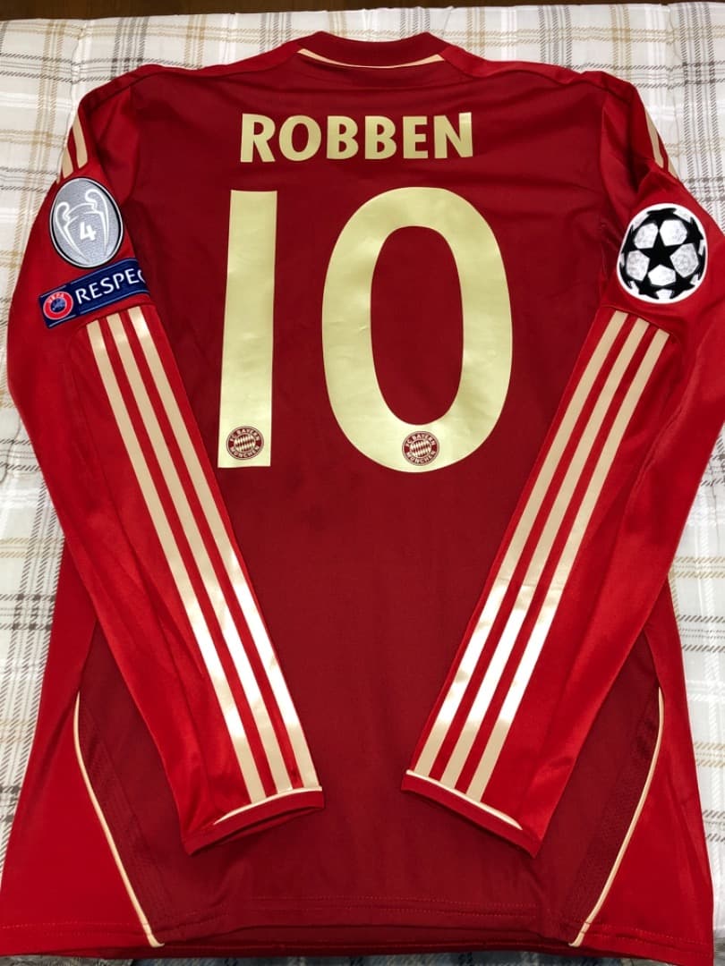 12 13CL ホーム　バイエルン　ロッベン　バルセロナ戦支給品