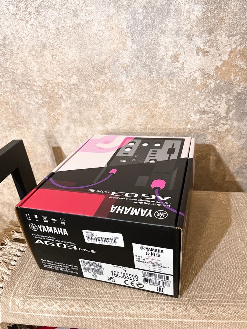 ヤマハ ライブストリーミングミキサー 3チャンネル ブラック AG03MK2 B