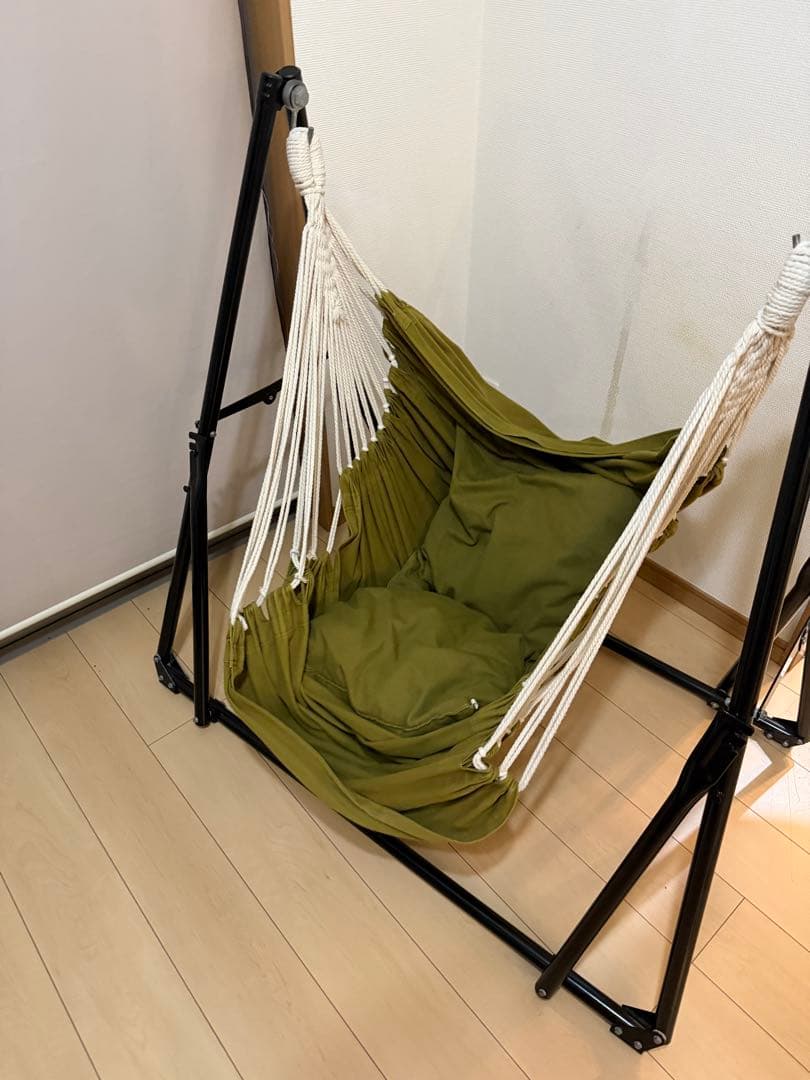 ハンモック 自立式 3way ハンモックチェアー(室内、室外両用)