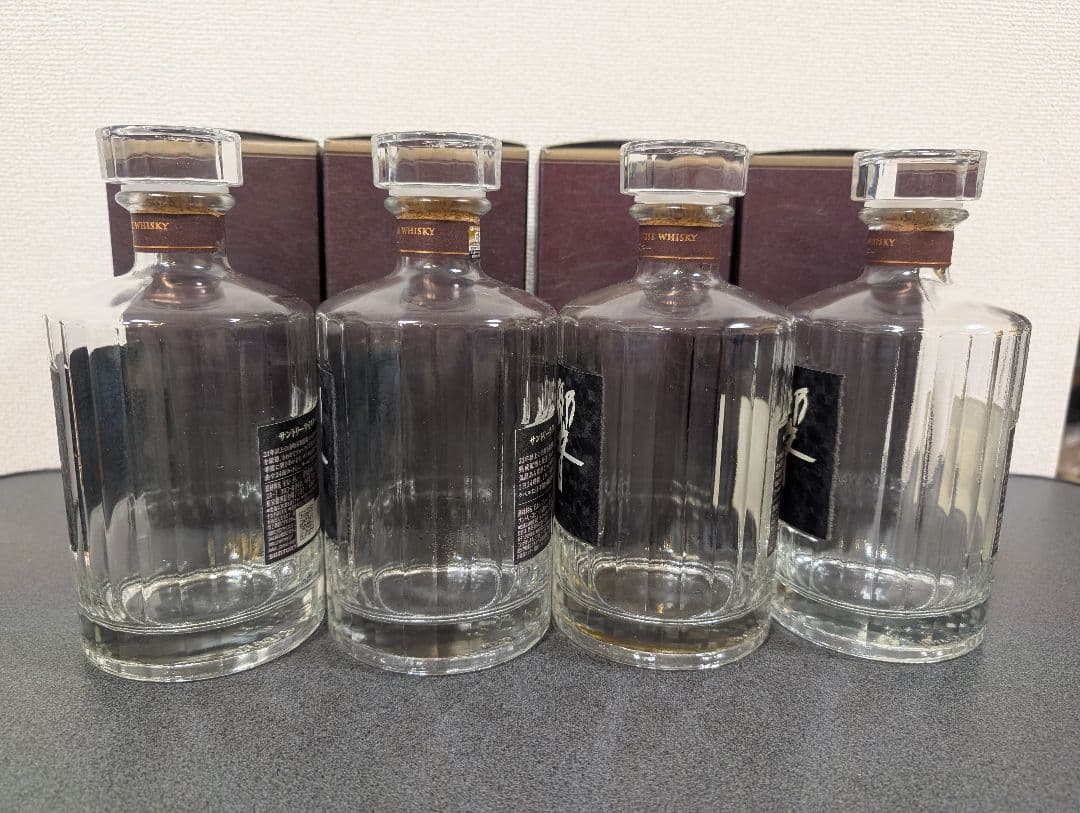 響21年 空箱と化粧箱4本セット