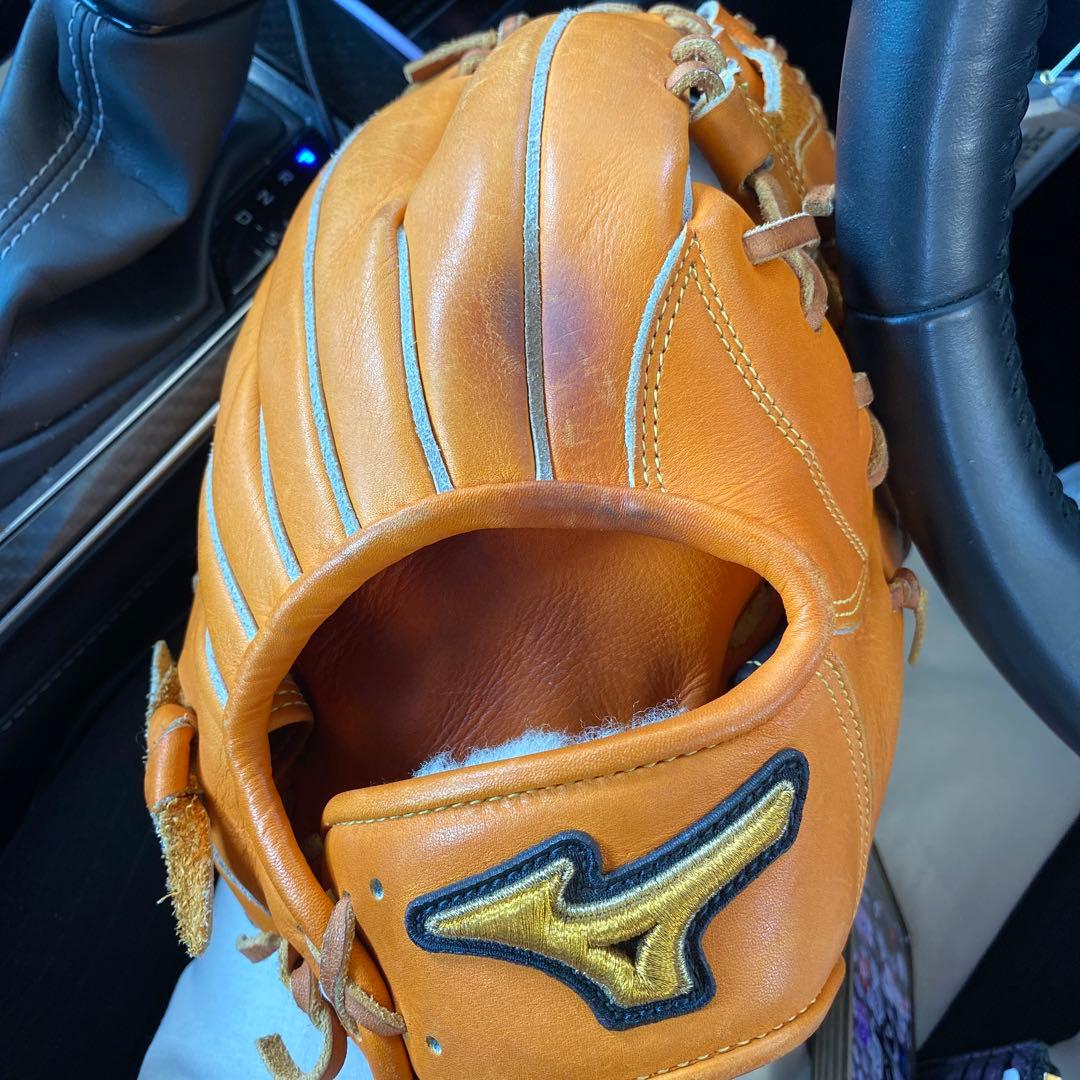 Mizuno Pro オレンジレザーグローブ
