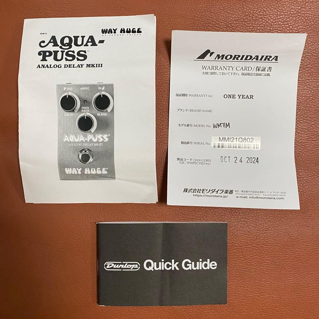 【美品】WAY HUGE / Smalls Aqua Puss アナログディレイ