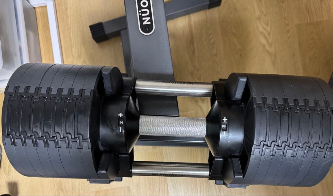 セット3/3フレックスベル可変式ダンベル32kg×2個 2kg刻み&専用スタンド