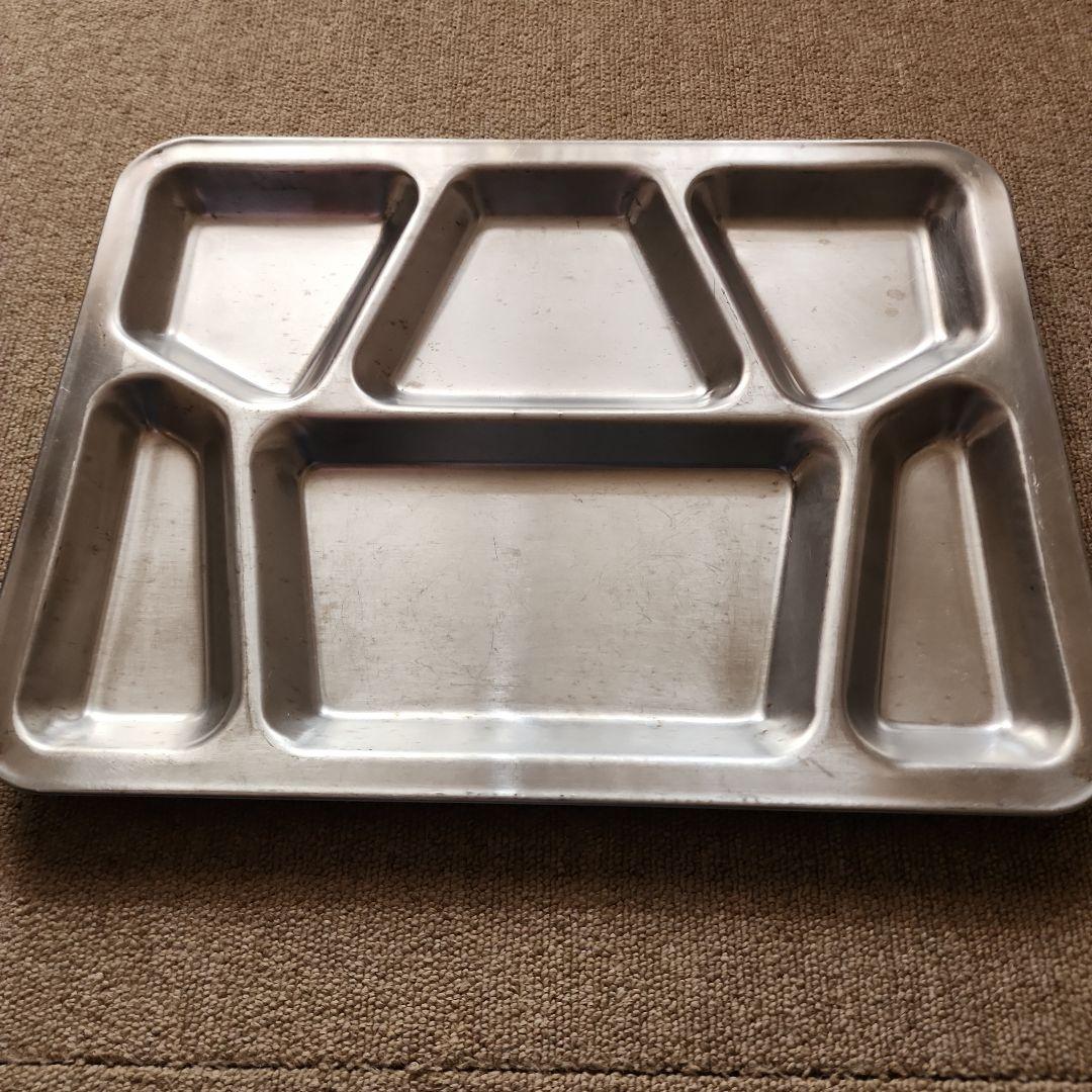 米軍　メストレー　コンパートメントトレイ　ステンレス　4　3枚おまとめ