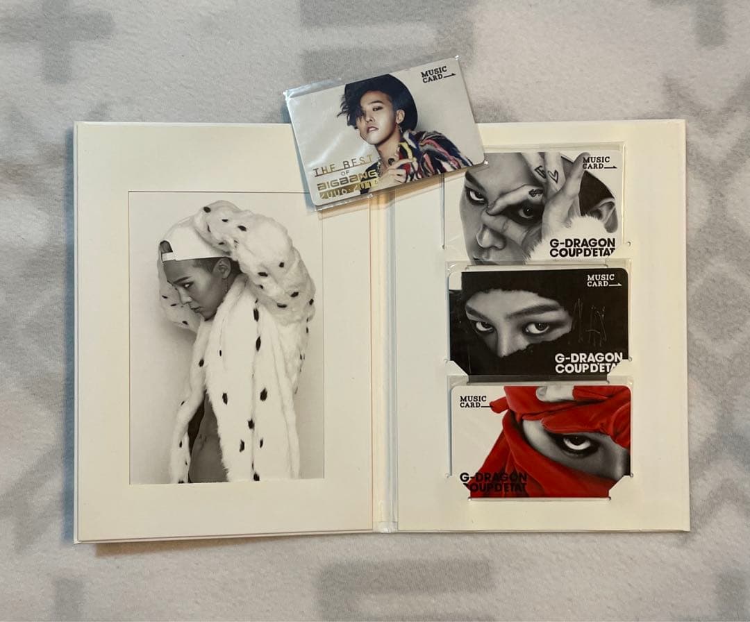 BIGBANG G-DRAGON MUSIC CARD 4点