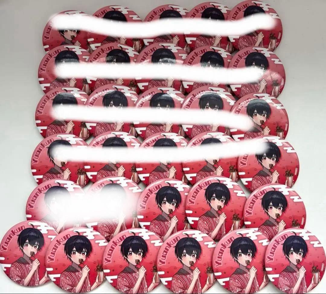 カラフルピーチ 極楽湯 ゆあんくん 缶バッジ 11個セット