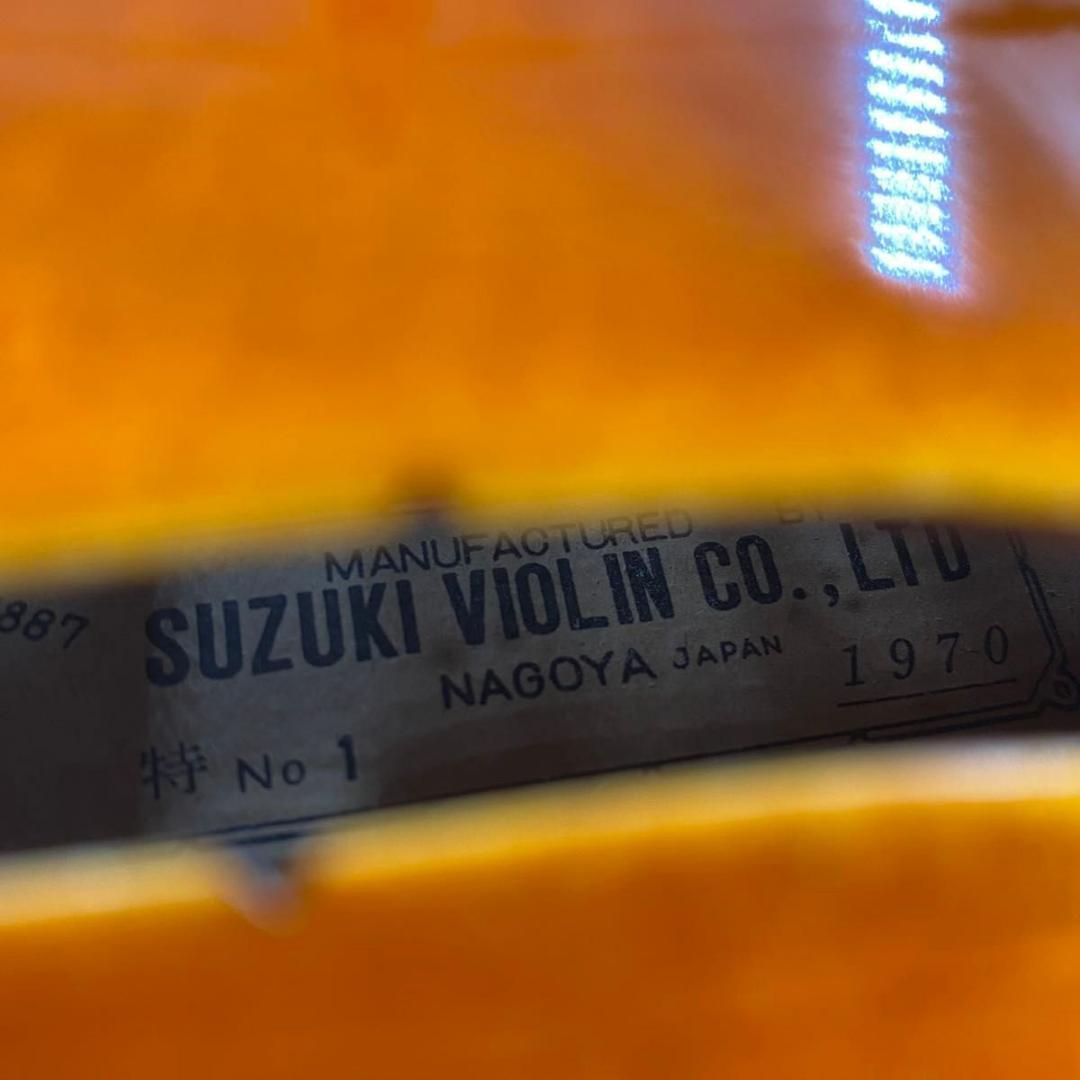 【弦新品】スズキ 特No.1 1970年製 SUZUKI バイオリン