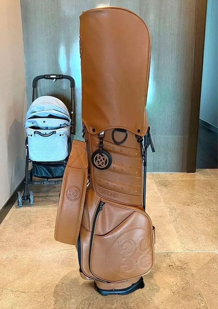 G/FORE ジーフォア キャディバッグ スタンド型 ブラウン PUゴルフバッグ