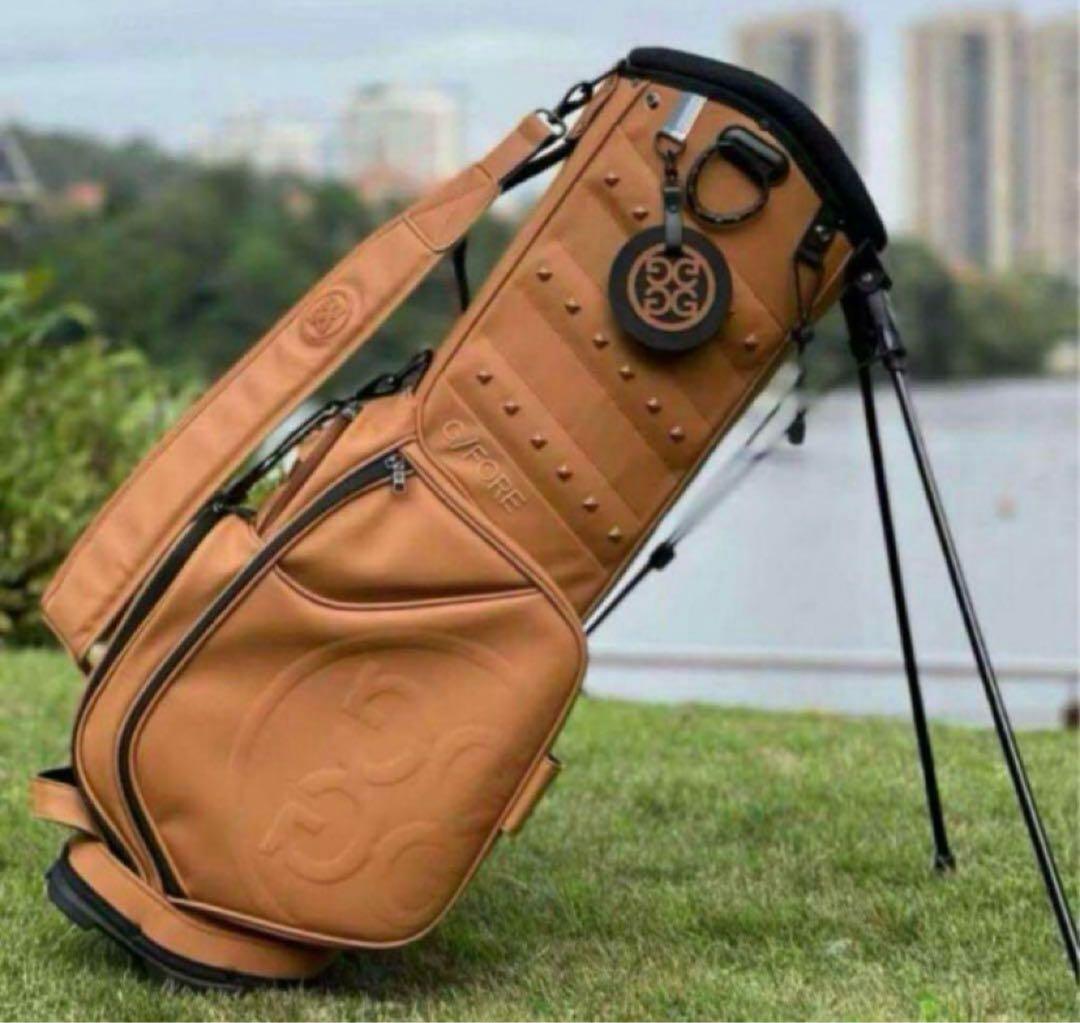 G/FORE ジーフォア キャディバッグ スタンド型 ブラウン PUゴルフバッグ