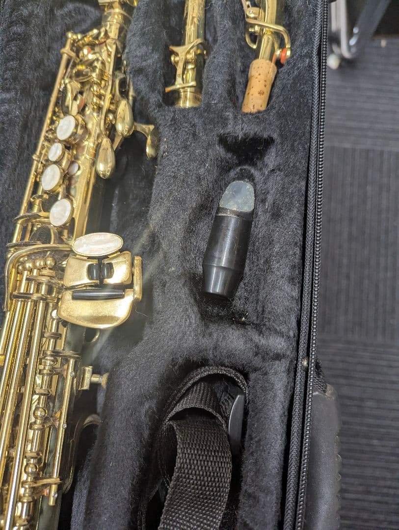 ソプラノサックス本体 パールキー付き　ジャンク品