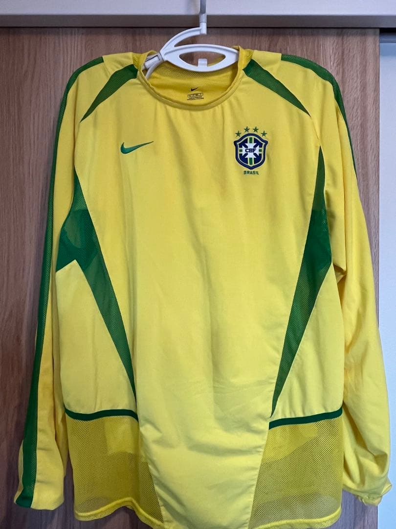 選手支給モデルNike ブラジル　ユニフォーム　リバウド　2002 日韓W杯