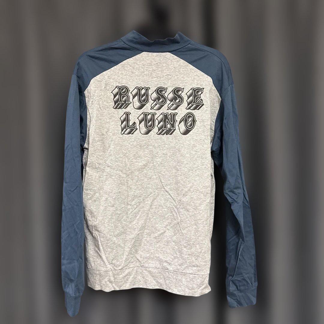 Russeluno アイコン総柄　モックネック長袖シャツ