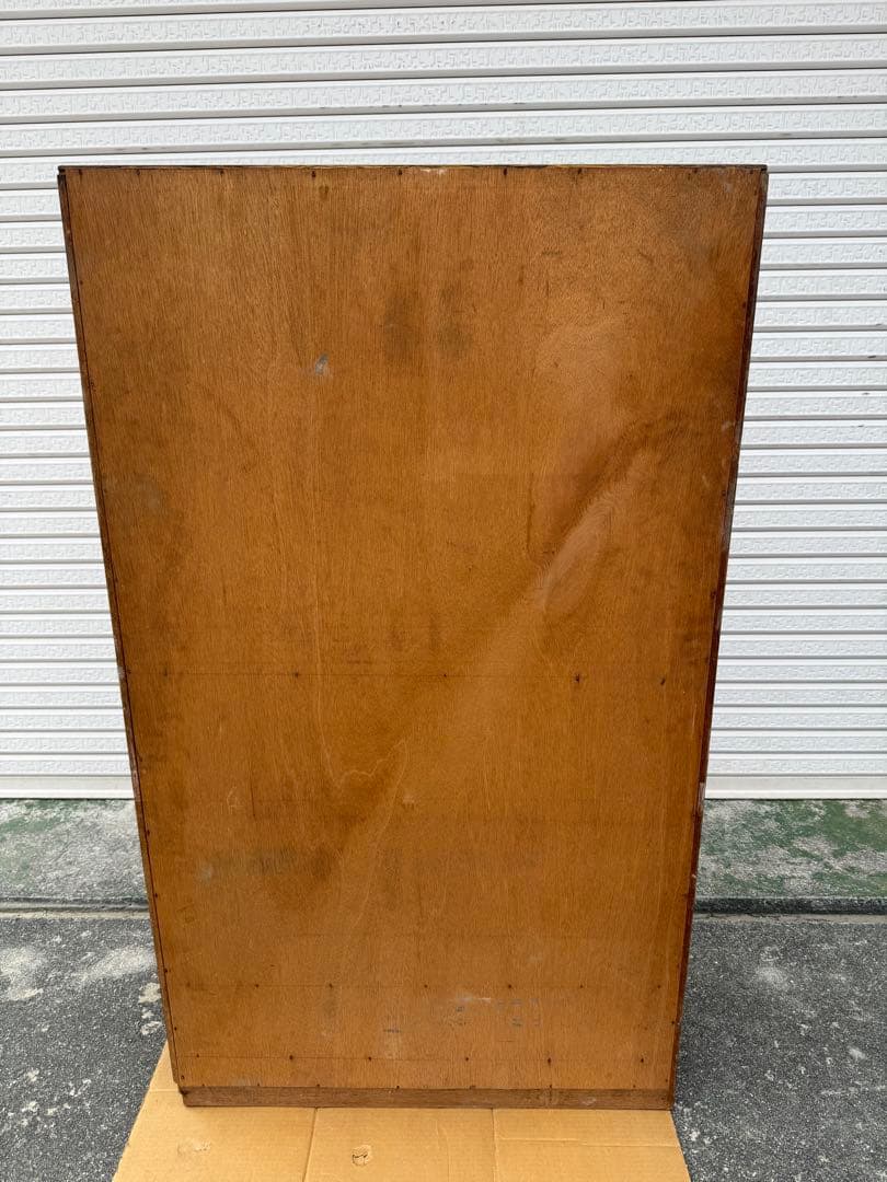 【O-2043】キャビネット ガラス戸棚 昭和レトロ アンティーク