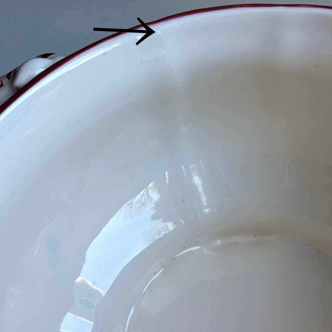 フランス アンティーク リュネヴィル K&G スーピエール 蓋付ボウル 花柄