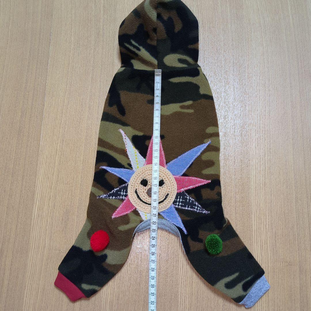 ☆未使用品☆ Blue beat ブルービート犬服 迷彩柄 つなぎ Sサイズ