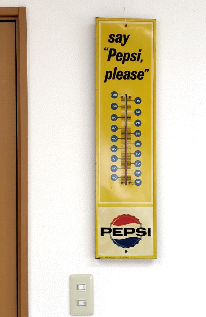 ペプシ温度計 1963 ヴィンテージ say“Pepsi, please”(L)