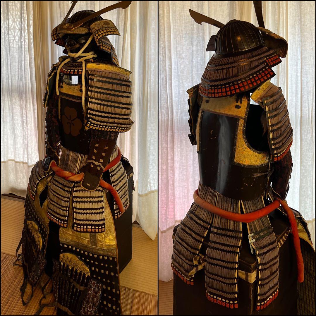 美品！【江戸期 長宗我部家 ゆかりの鎧】日本甲冑【等身大】鎧一式