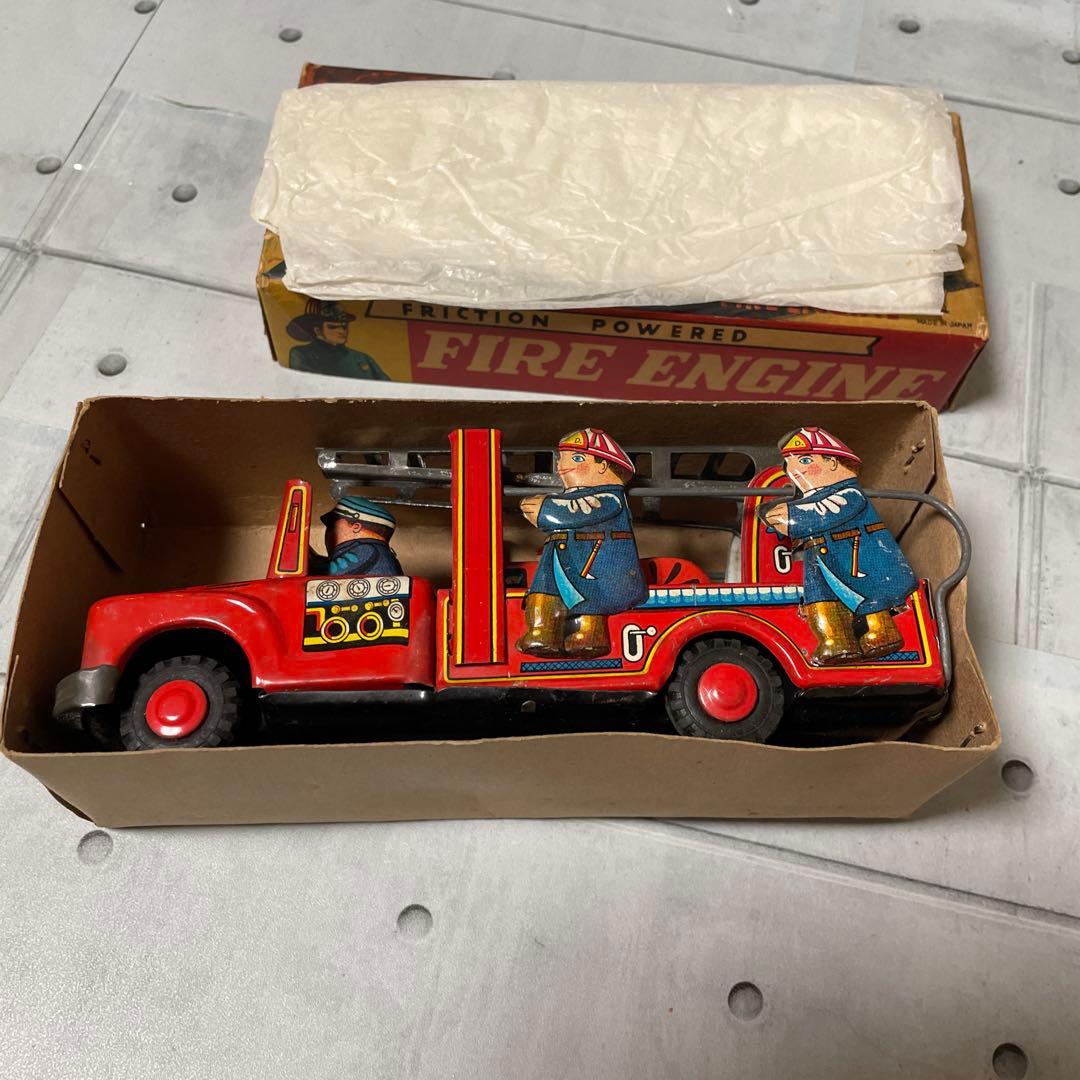 Friction Powered Fire Engineウサギヤブリキフリクショ