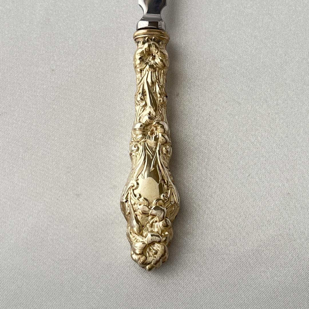 【Gorham】 アールヌーボー レターオープナー / レターナイフ【純銀】