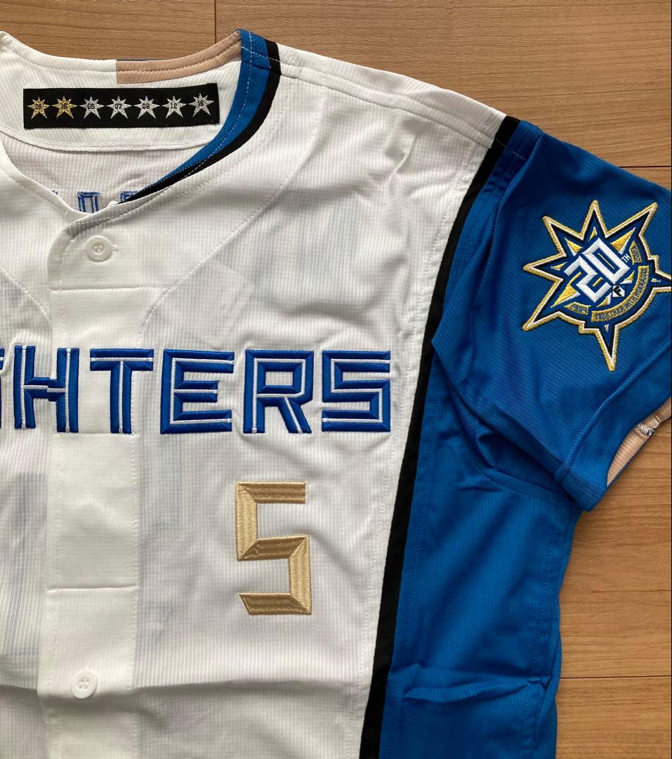 北海道20周年ワッペン付きプロコレクションホームユニフォーム野村選手 L