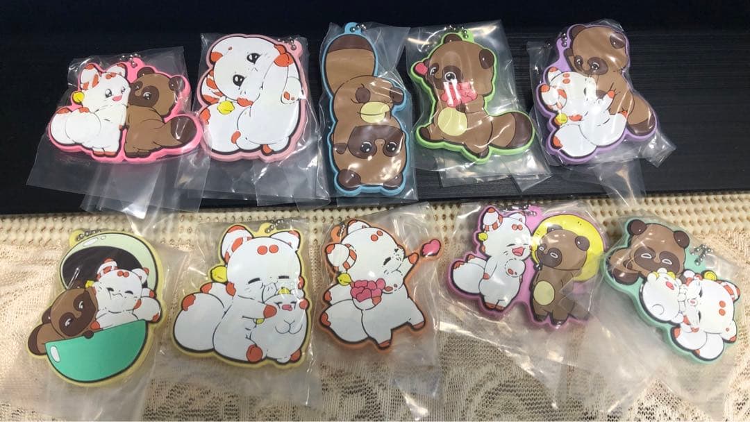 二尾の小狐 てnこ ぽnきち　ぬいぐるみ　ラバー　ガチャガチャ 全コンプリート