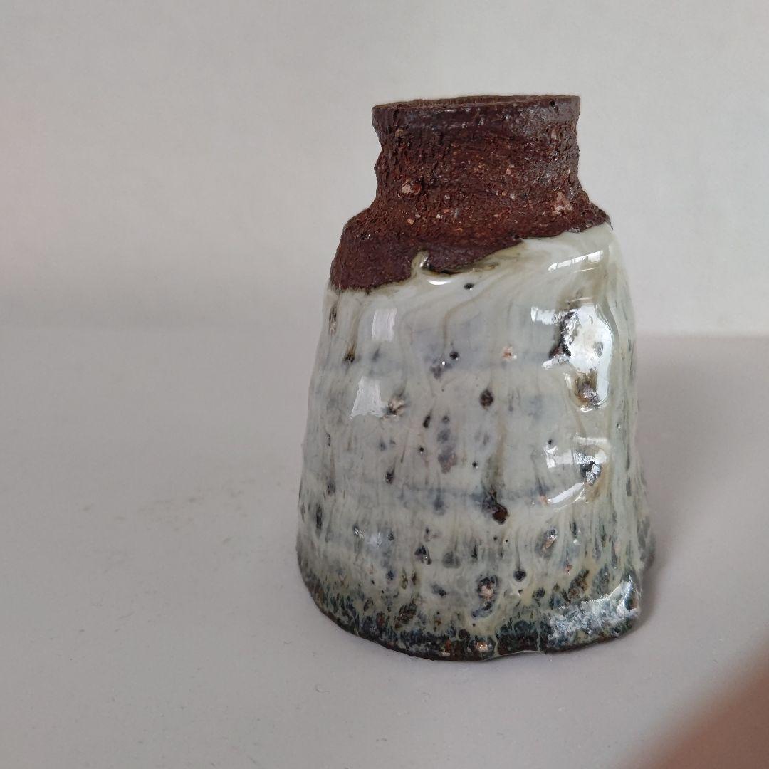唐津焼き巨匠田中佐次郎作品ぐい呑み高6.5口径5馬上杯新品未使用箱なし