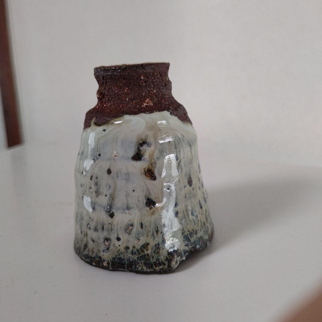 唐津焼き巨匠田中佐次郎作品ぐい呑み高6.5口径5馬上杯新品未使用箱なし