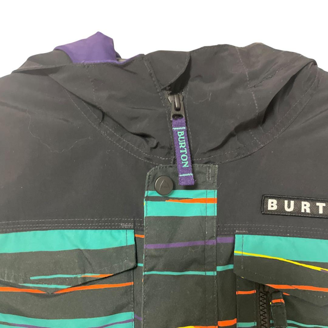 【美品】BURTON ストライプ スノーボードジャケット