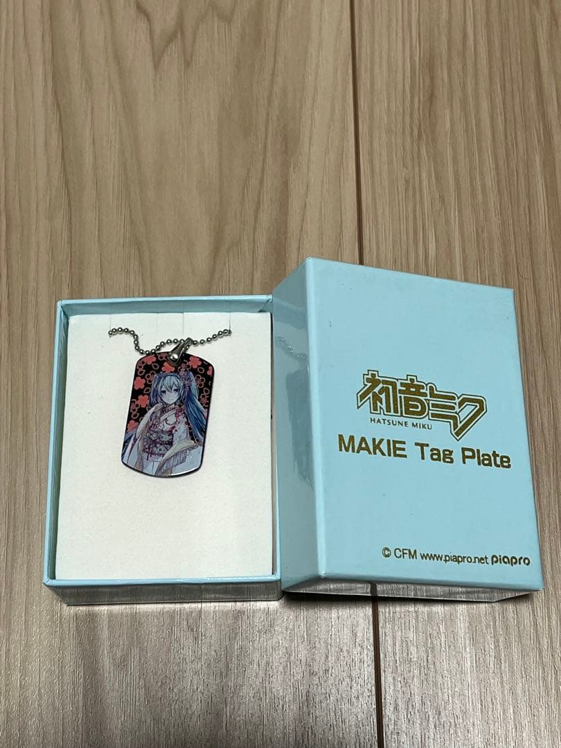 初音ミク　蒔絵タグプレート