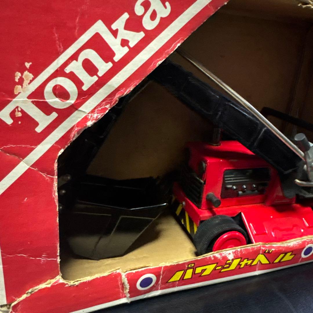tonka BANDAI パワーシャベル　ブリキ 外箱付き　新品未使用　年代物
