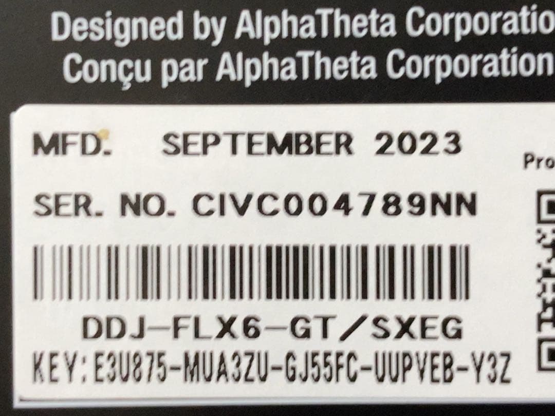 美品！　Pioneer DDJ-FLX6-GT コントローラー／ハードケース付属