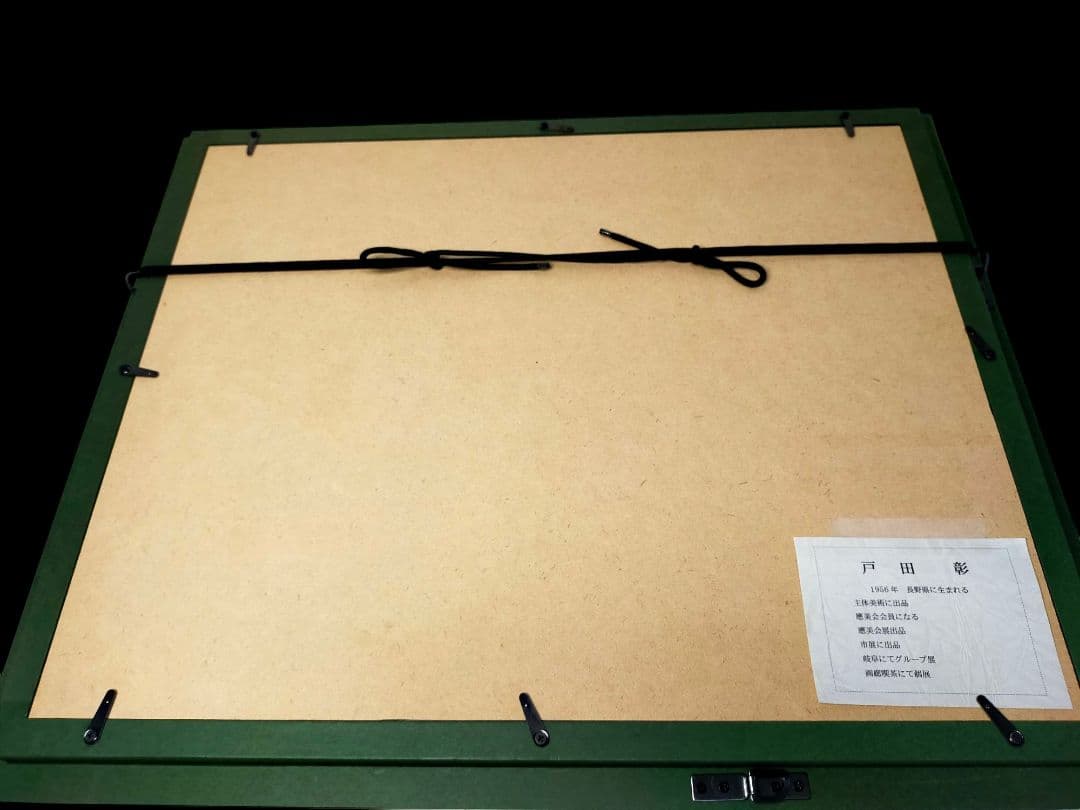 【真作】絵画　戸田彰　油彩6号　陽光　應美会会員　精密描写