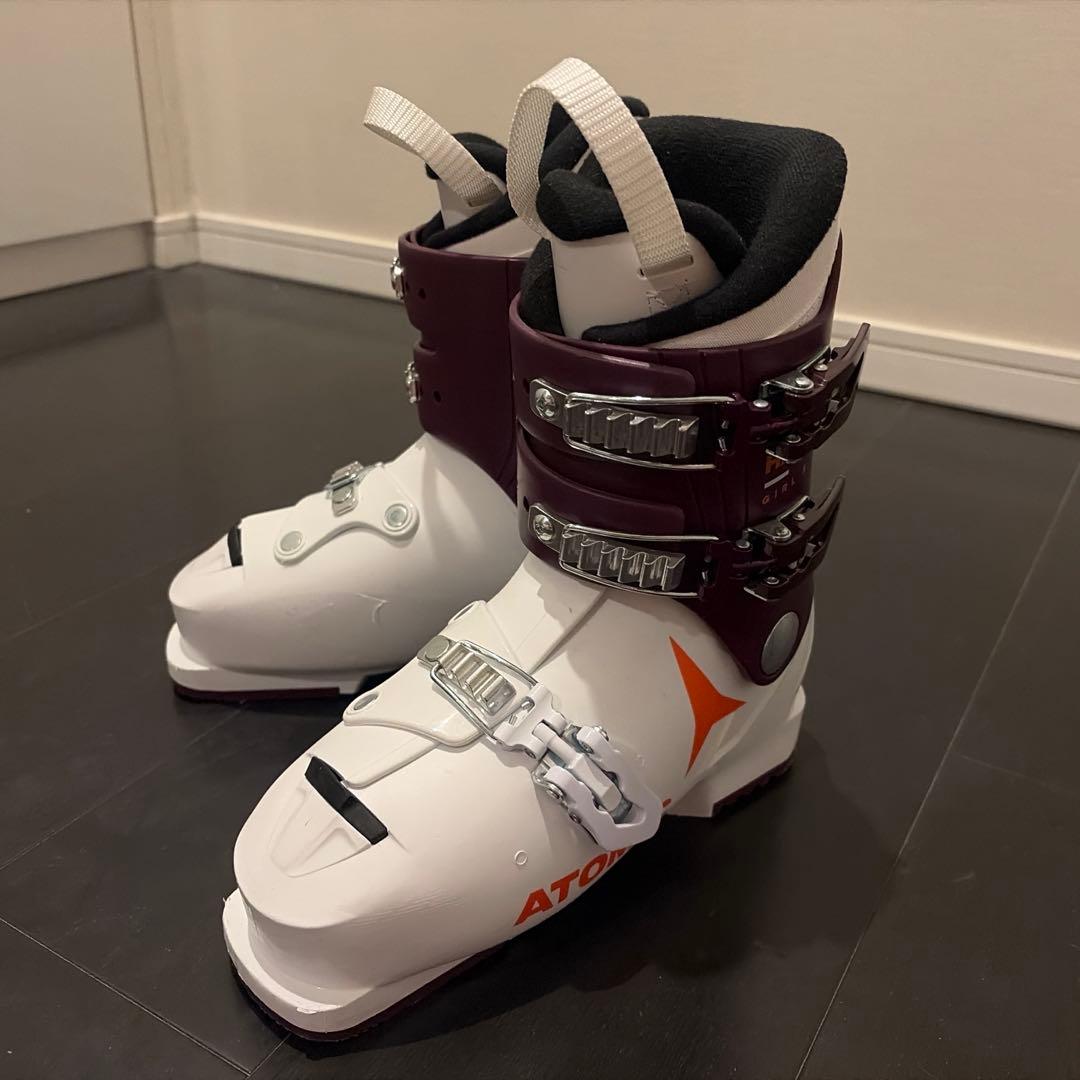 ATOMIC 子供用スキーブーツ 23cm-23.5cm ホワイト/パープル