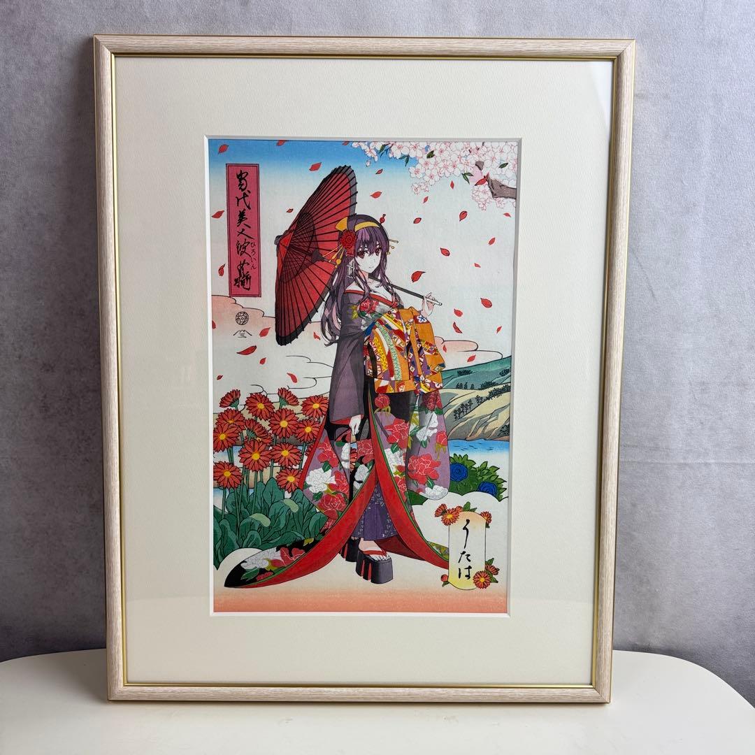 浮世絵木版画 冴えない彼女の育てかた 浮世絵木版画 当代美人彼女揃 霞ヶ丘詩羽