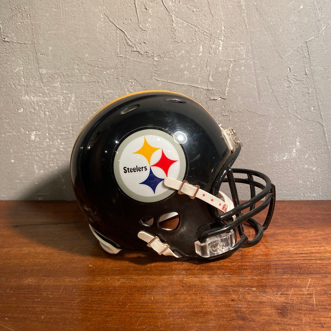 リデル Riddellミニヘルメット NFLスティラーズ 台座付き ヴィンテージ