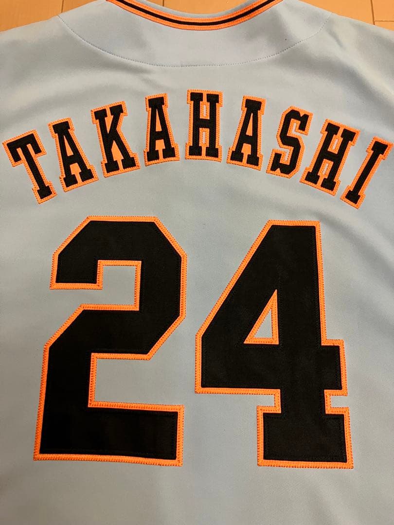 高橋由伸　水色　ブルー　ユニフォーム　読売ジャイアンツ　読売巨人軍