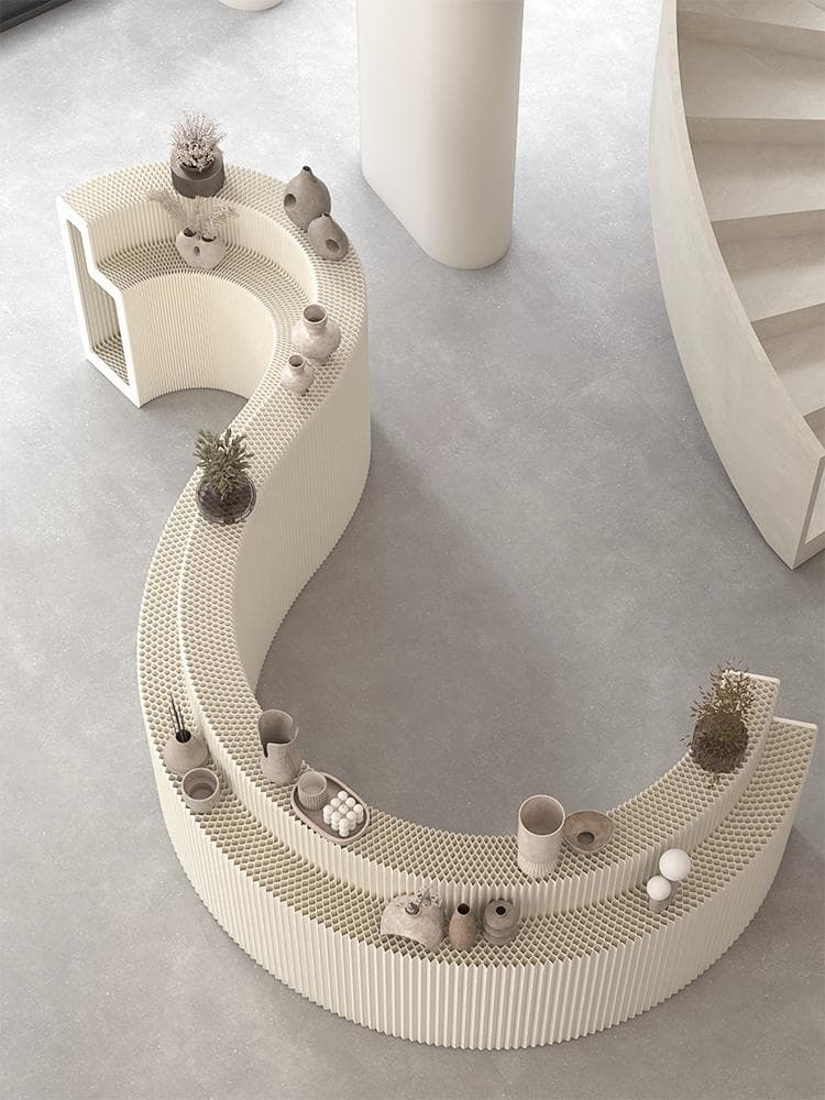 ペーパー陳列台 ディスプレイラック 長さ2-3ｍ高さ118㎝ 展示台 店舗用品