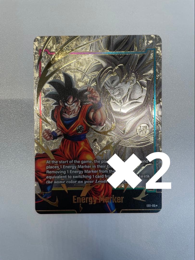 ドラゴンボール超カードゲーム　孫悟空　エナジーマーカー　E01-05 英語