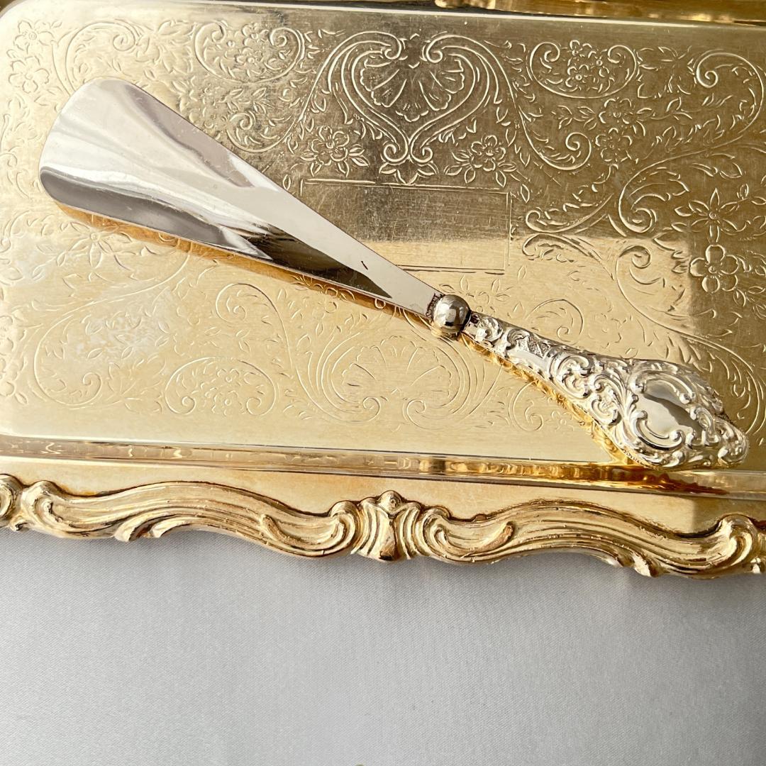 【J & R Griffin 】【純銀ハンドル】 靴べら 1913年 チェスター