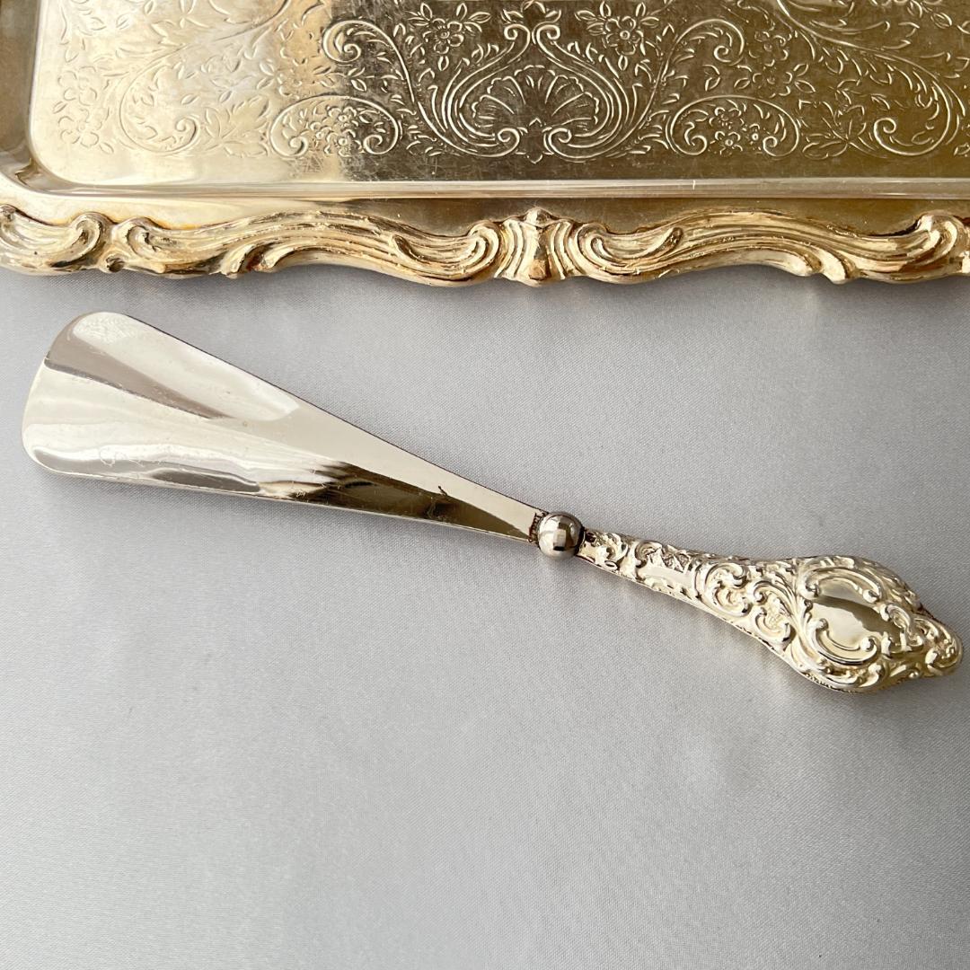 【J & R Griffin 】【純銀ハンドル】 靴べら 1913年 チェスター