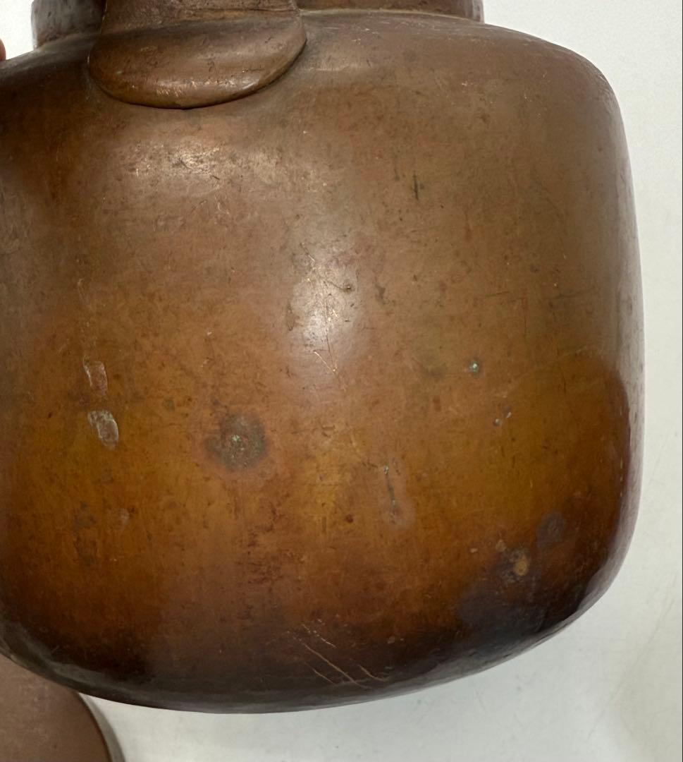 時代　銅製　水注　やかん　茶道具　送料込み250907