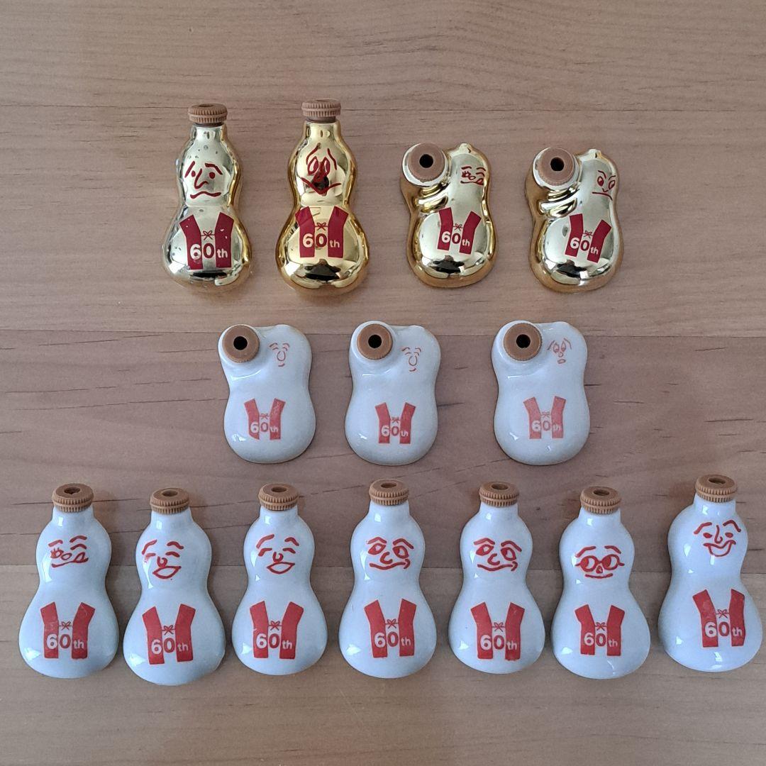 【レア】崎陽軒 ひょうちゃん 金 60周年記念 醤油さし 14個セット まとめ売