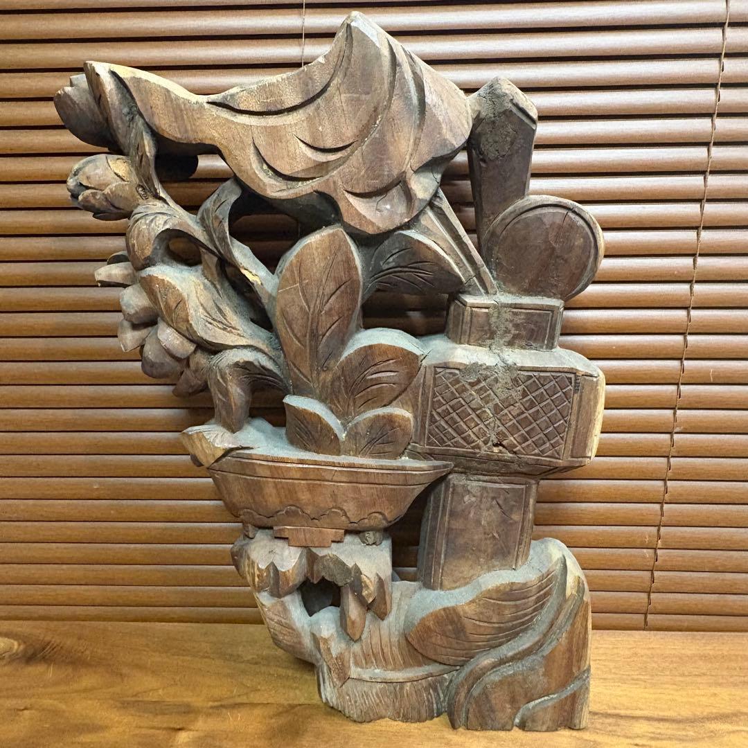 中国で購入　木彫　彫刻