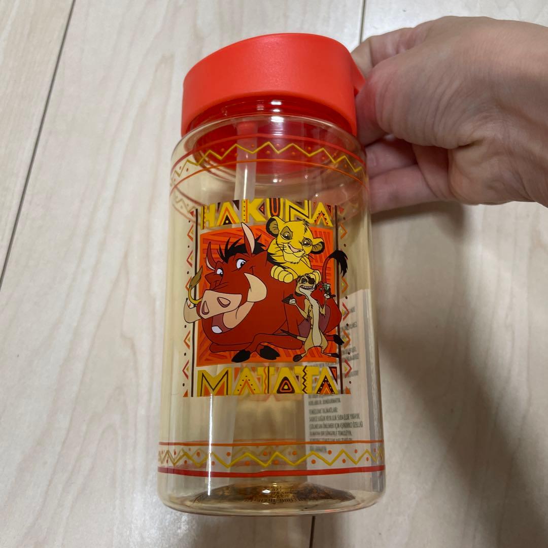 WDW限定 ライオンキング　シンバ水筒 カバー付 アニマルキングダム　タンブラー