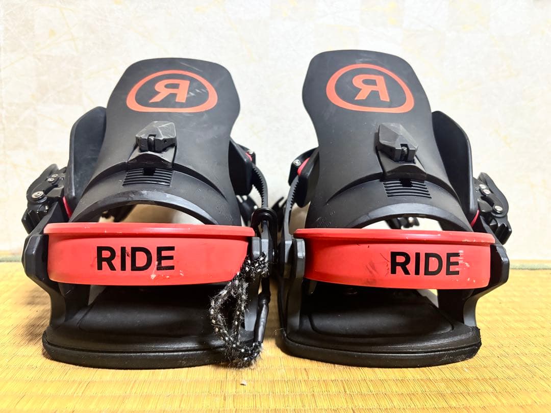 RIDE C-6 スノーボード ビンディング ブラック×レッド Mサイズ 中古