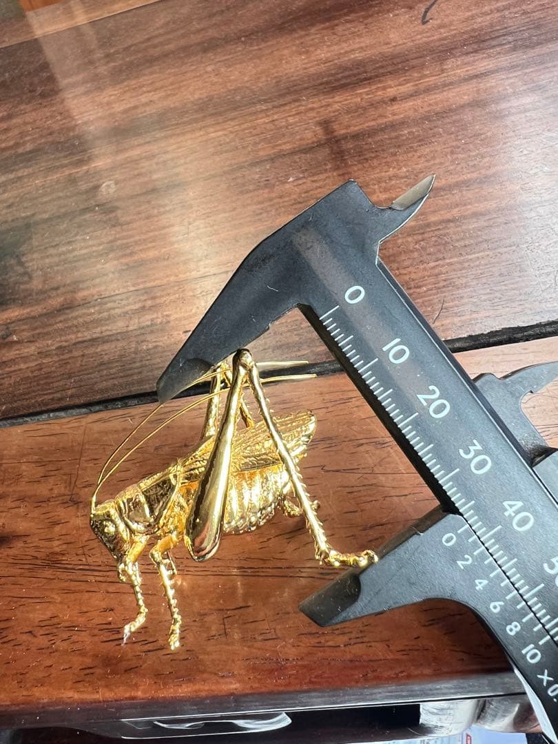 キリギリス（螽斯）の置物 銅製